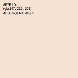 #F7E1D1 - Albescent White Color Image